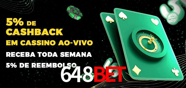 Promoções do cassino ao Vivo 648bet